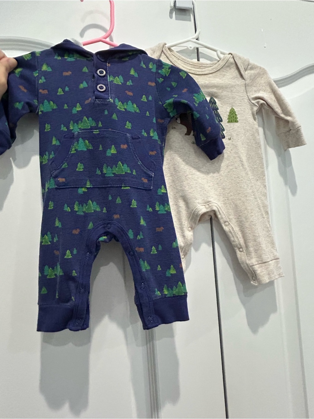 Little Me set of 2 Woodlands Rompers